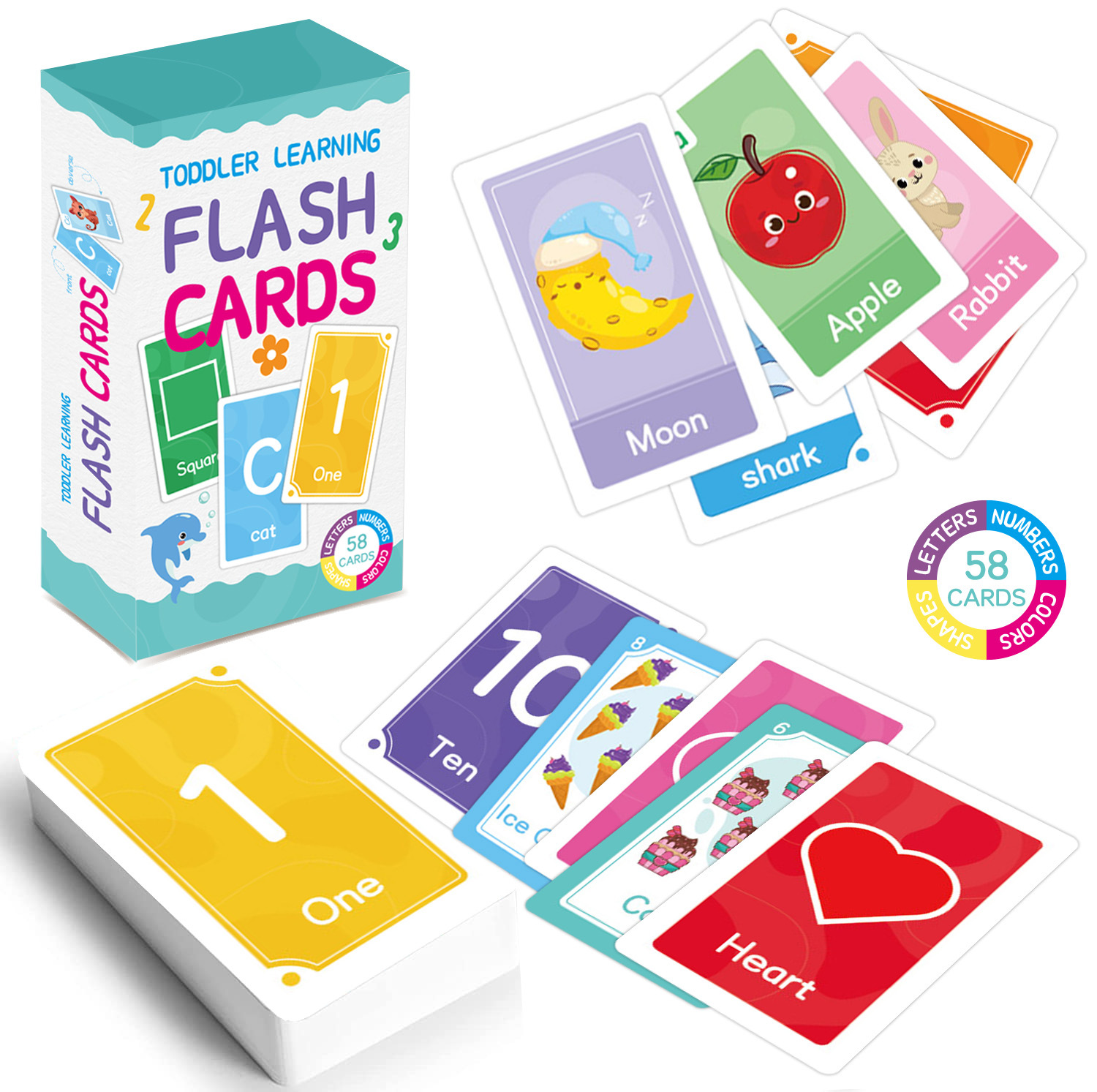 58 шт. карточки с алфавитом AB – обзор и цена Kids Education Gift