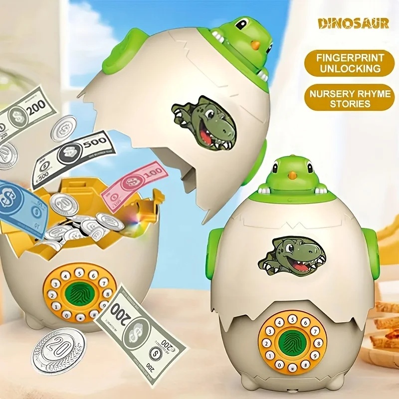 Копилка в виде яйца динозавра  – обзор и цена Kids Education Savings